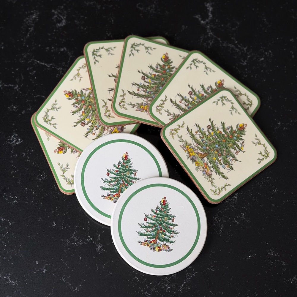 Spode Christmas Tree Coasters